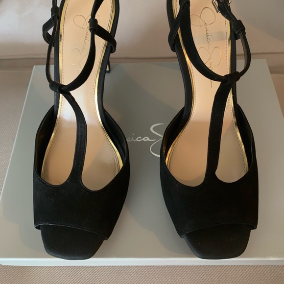 Jessica Simpson Black Suede Stilettos - Picture 2 of 5